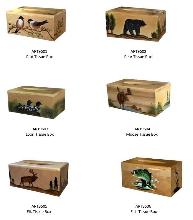 Tree Stump Bear Tissue Box